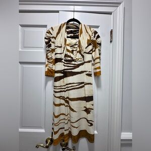 Roberto cavalli women’s tiger print dress size 42